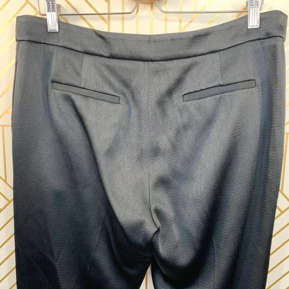 MSGM Milano‎ Classic Black Silky Cropped Trousers